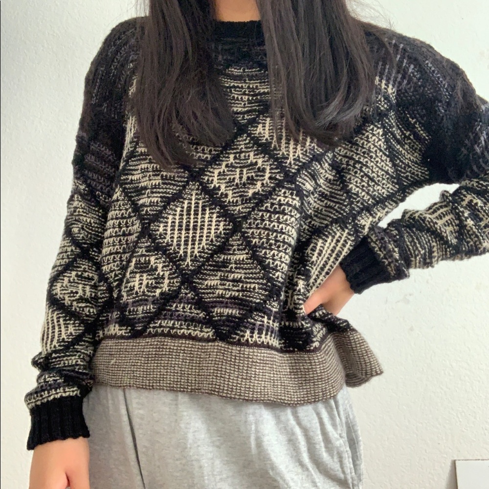 forever 21 crop knit sweater